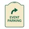 Signmission Event Parking W/ Upper Right Arrow Heavy-Gauge Aluminum Architectural Sign, 24" x 18", TG-1824-24065 A-DES-TG-1824-24065 - alternate 1